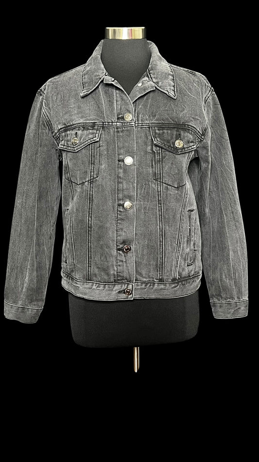 08.27 Jackets Forever 21 Gray Wash Denim (S) Fits (6/8) Slim