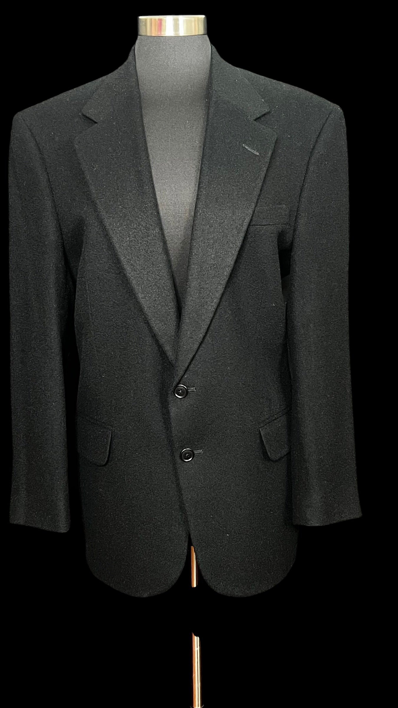 10.02 Blazers Stafford Blk Camel Hair (40R) Fits(10) P/22 L/32