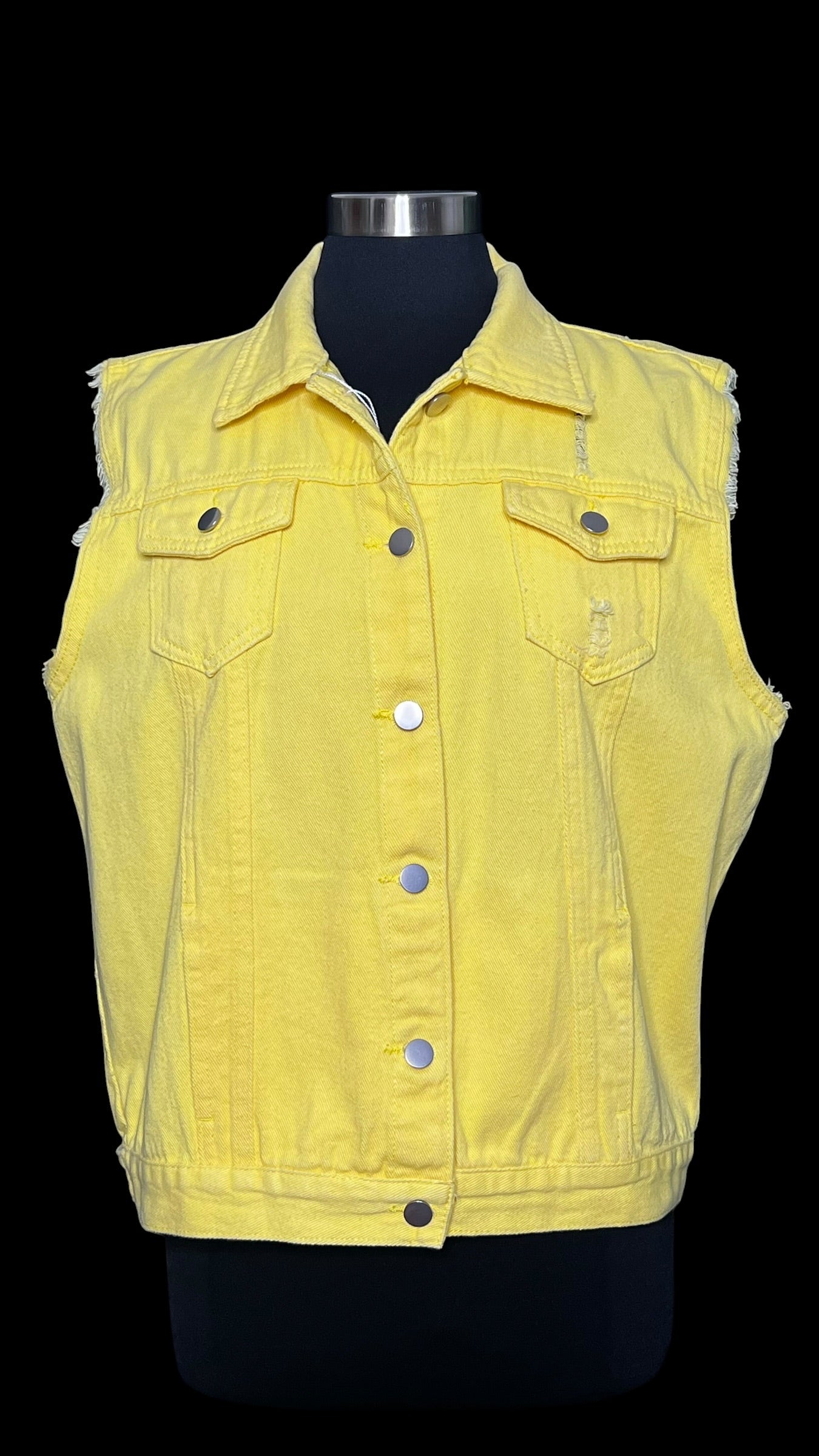 08.06 Vests NWT Ylw Distressed Slvl (8/10)