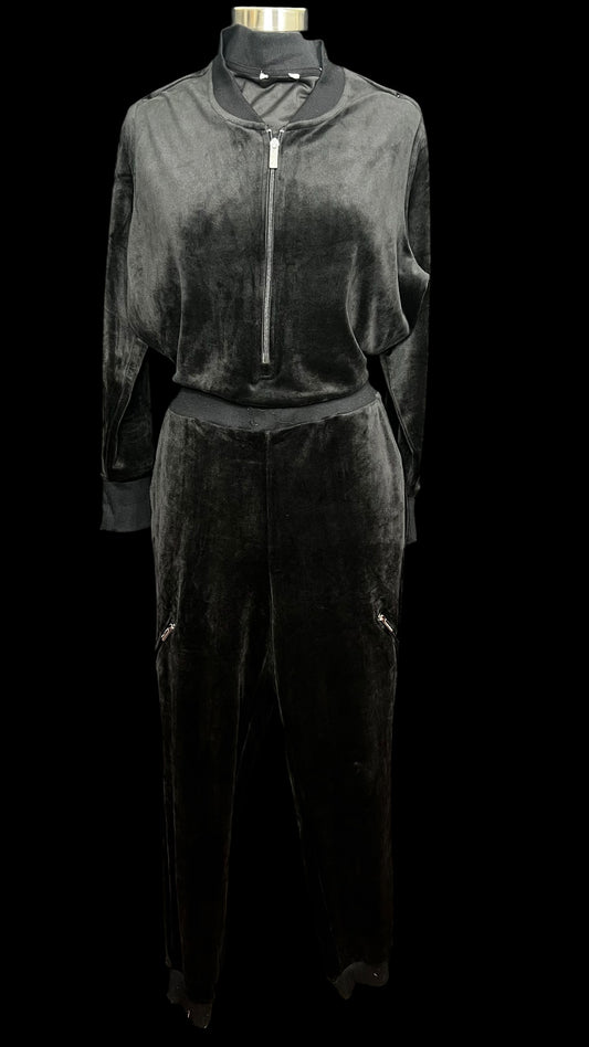 12.23 Jumpsuits C. Klein Black Velour (8/10)