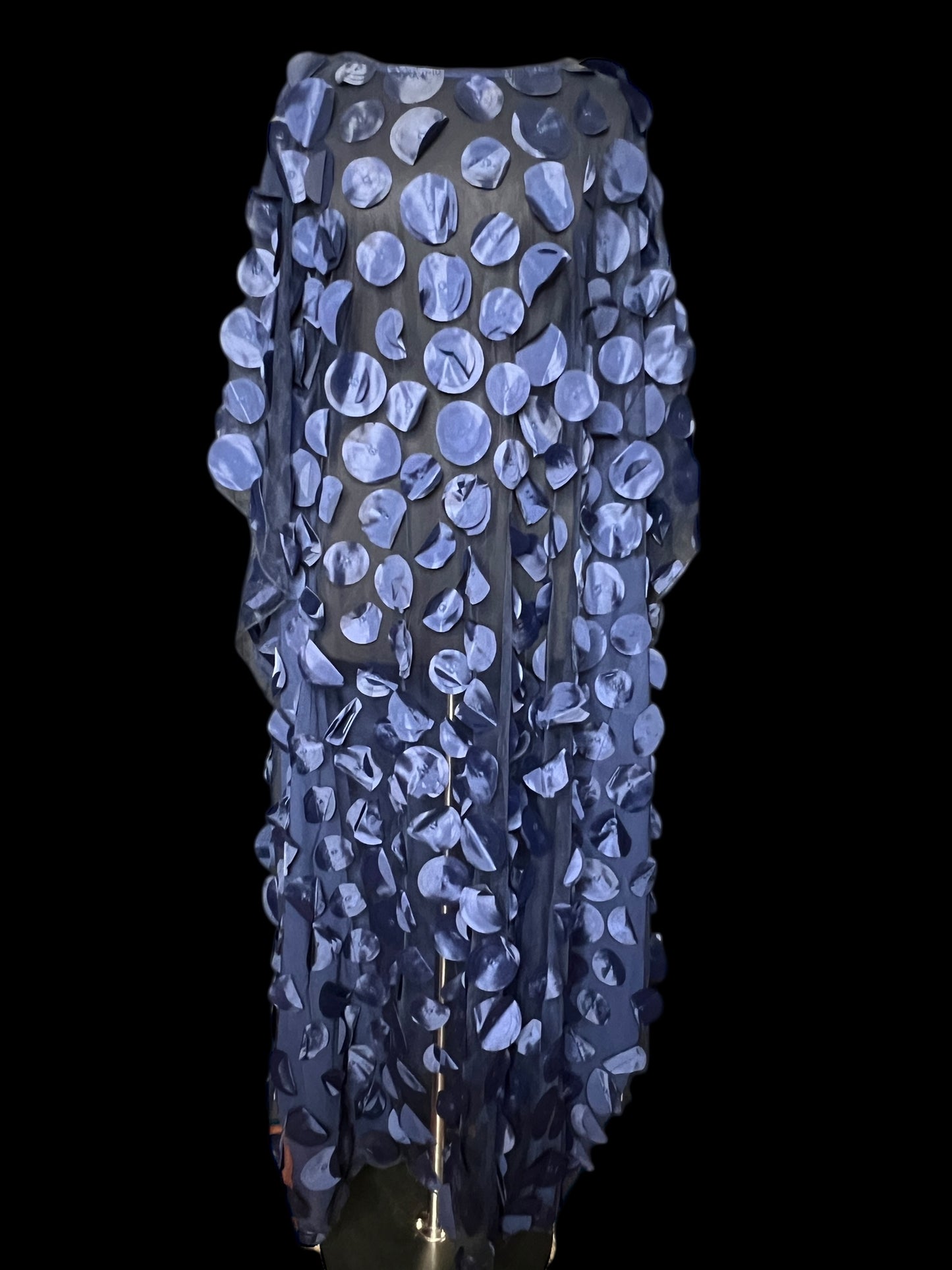 05.28 Caftans NWOT Navy Sheer Petal (1X/2X) Cvy