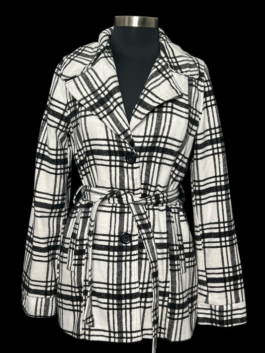 01.22 Coats JouJou Black/Cream (L) Fits (S)