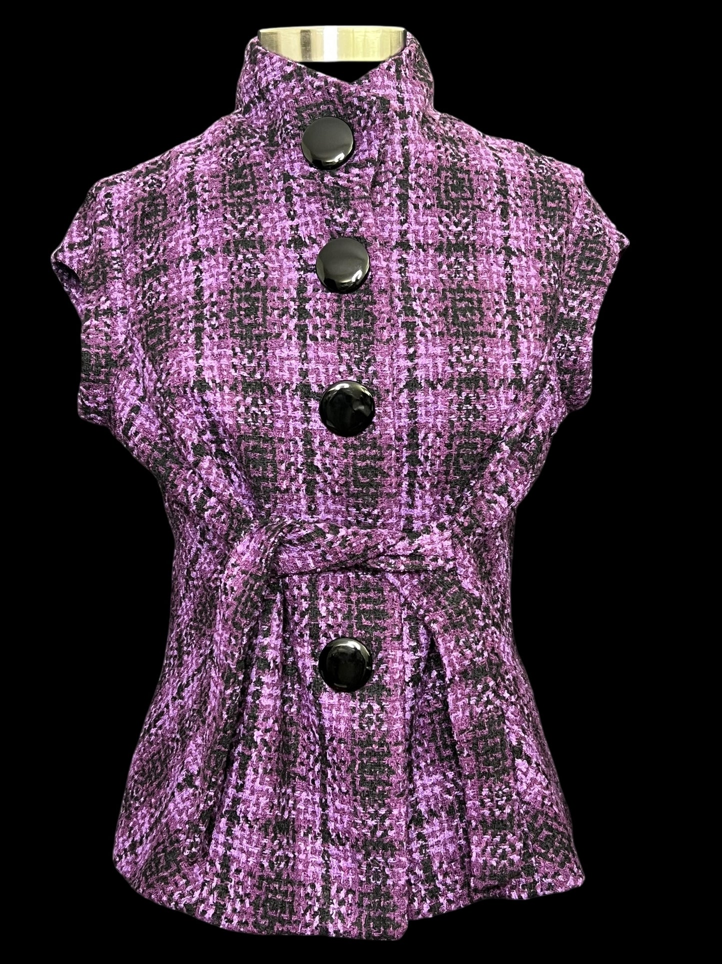 11.04 Vests NY Collection Purple/Blk Tweed (L) Fits (8/10)
