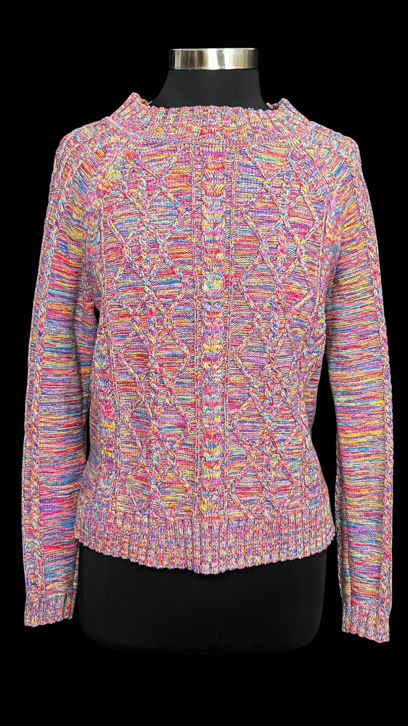 10.13 Sweaters GAP Pink Multicolor Cable Knit (M/8)