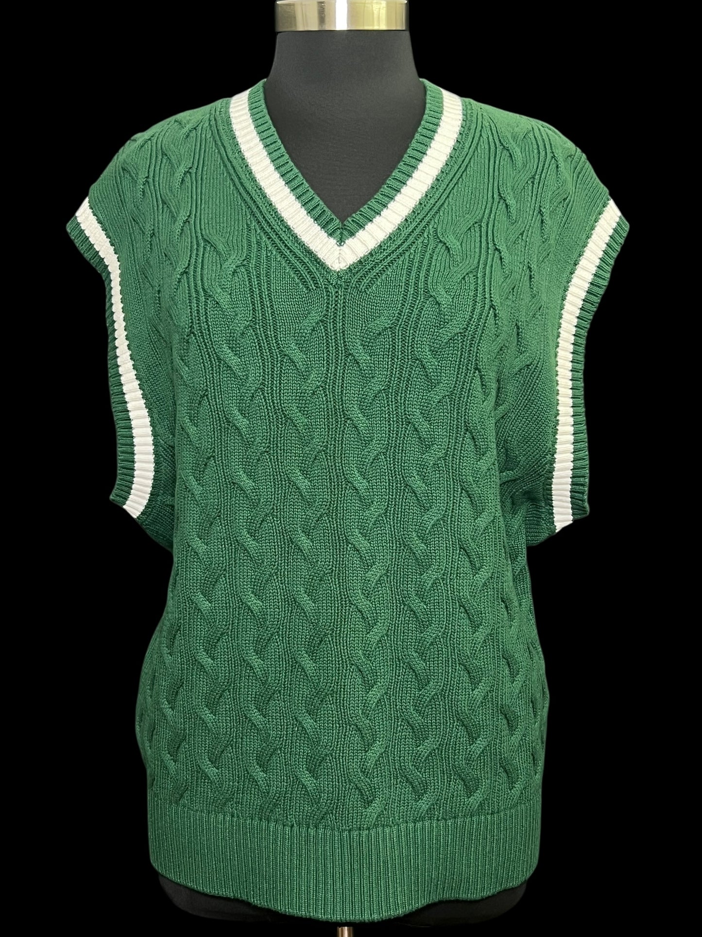 10.27 Sweaters H&M Green Sweater Vest (L) Fits (XL)