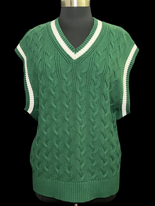 10.27 Sweaters H&M Green Sweater Vest (L) Fits (XL)