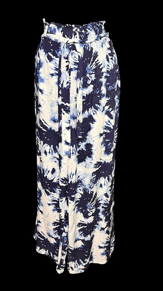 07.02 Pants NWOT New Look Blu/Wht Tie Dye (XL) Fits (M/10)