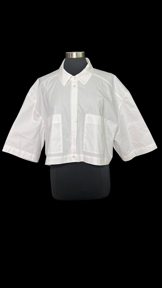 07.02 Tops NWT F. Nova Wht Oversized Cropped (L/XL)