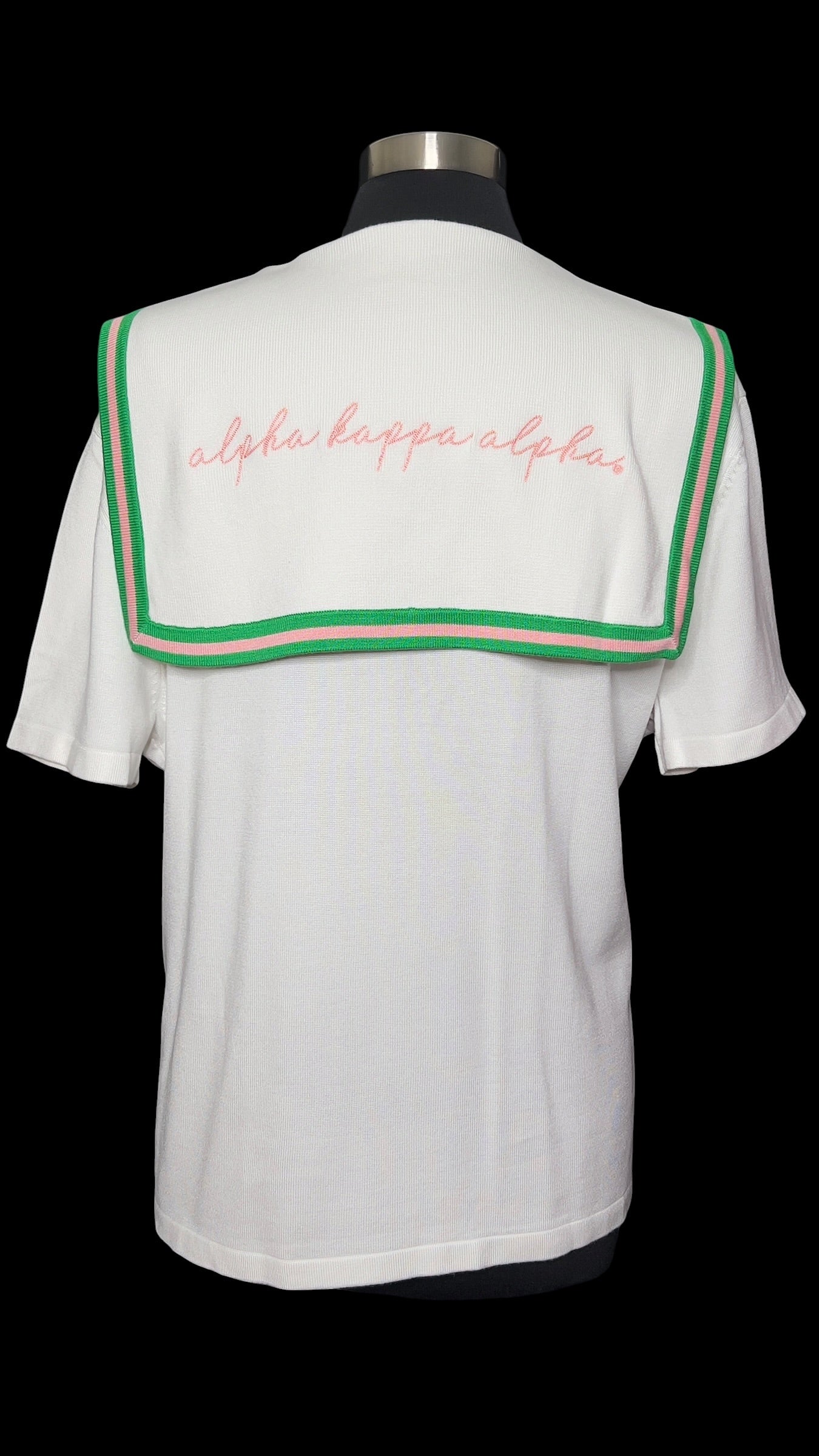 10.15 Sweaters Ivy Storehouse AKA White Sailor Polo (XXL) Fits (XL/1X)