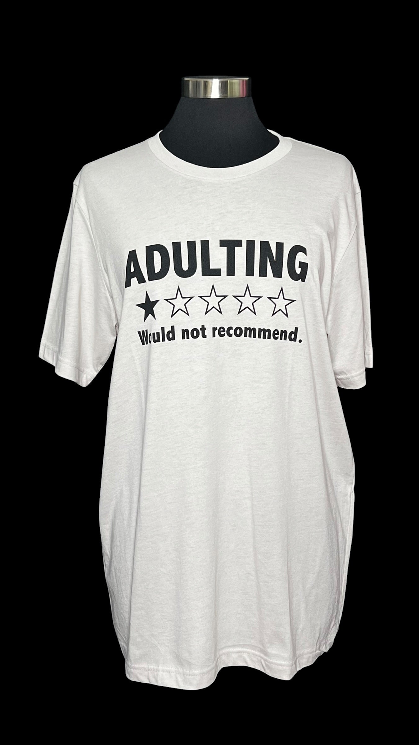 08.06 Tops NWOT Tan Adulting would NOT Recommend Tee (DS) (L)