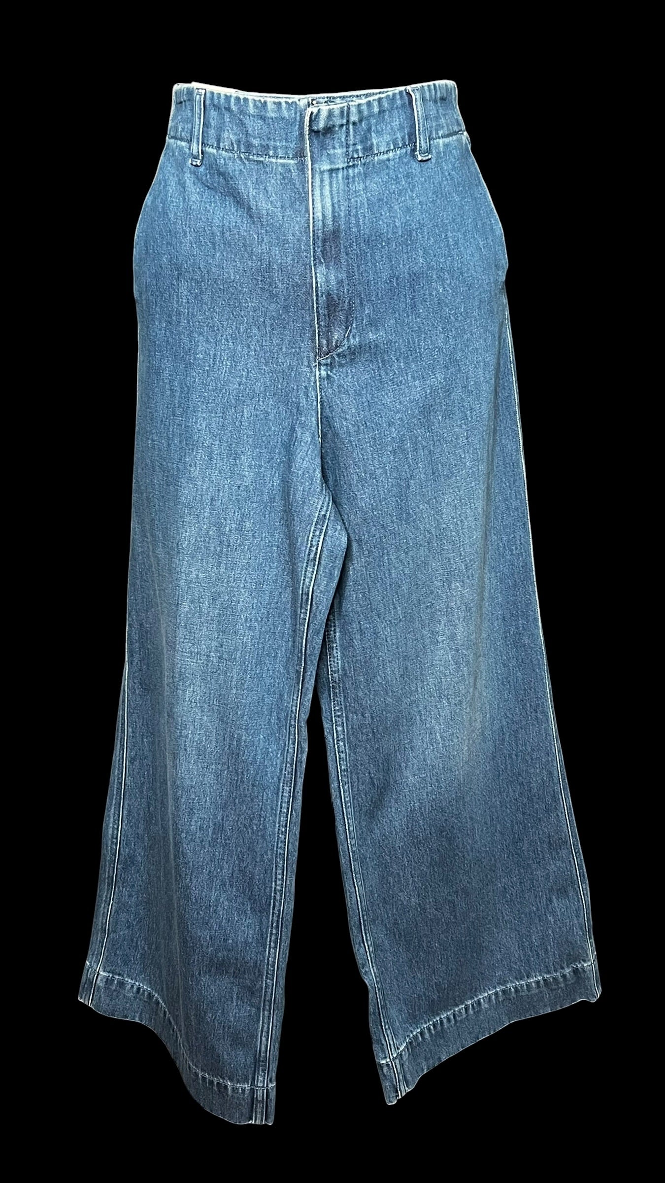 08.27 Pants NWT H&M Wide Hi Waist Denim (W32/R13/H44/I29) (10) Slim