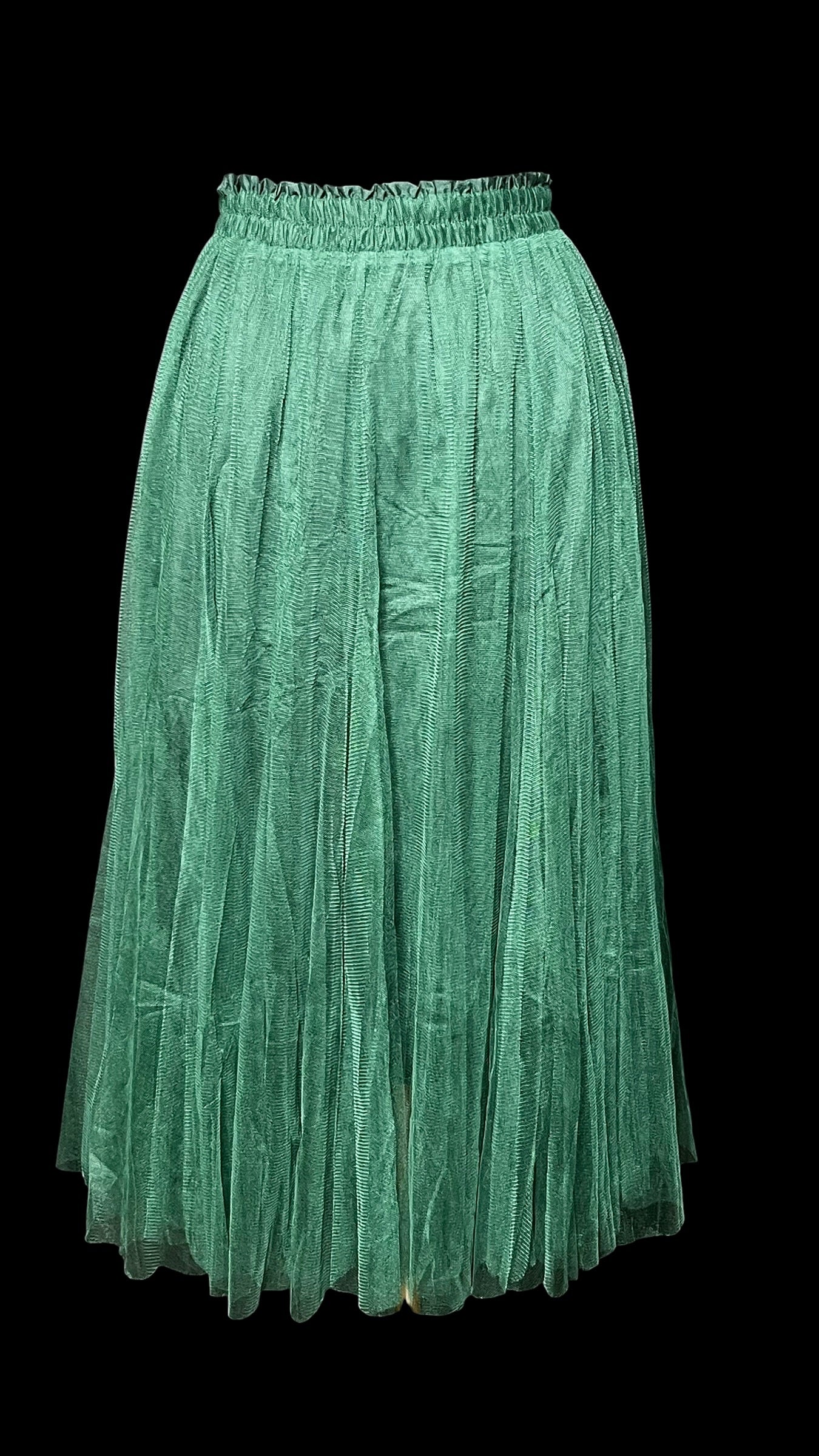 07.27 Skirts NWOT Hunter Grn Tulle Midi (M/XL)
