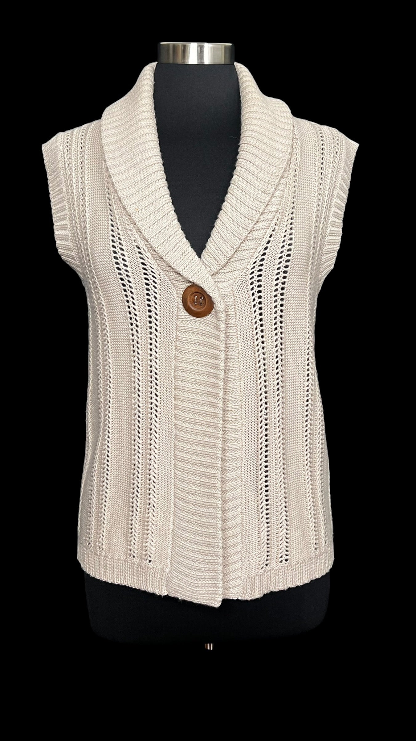 10.05 Sweaters D. Sport Tan Knit Cardigan Vest (M/8) Slim