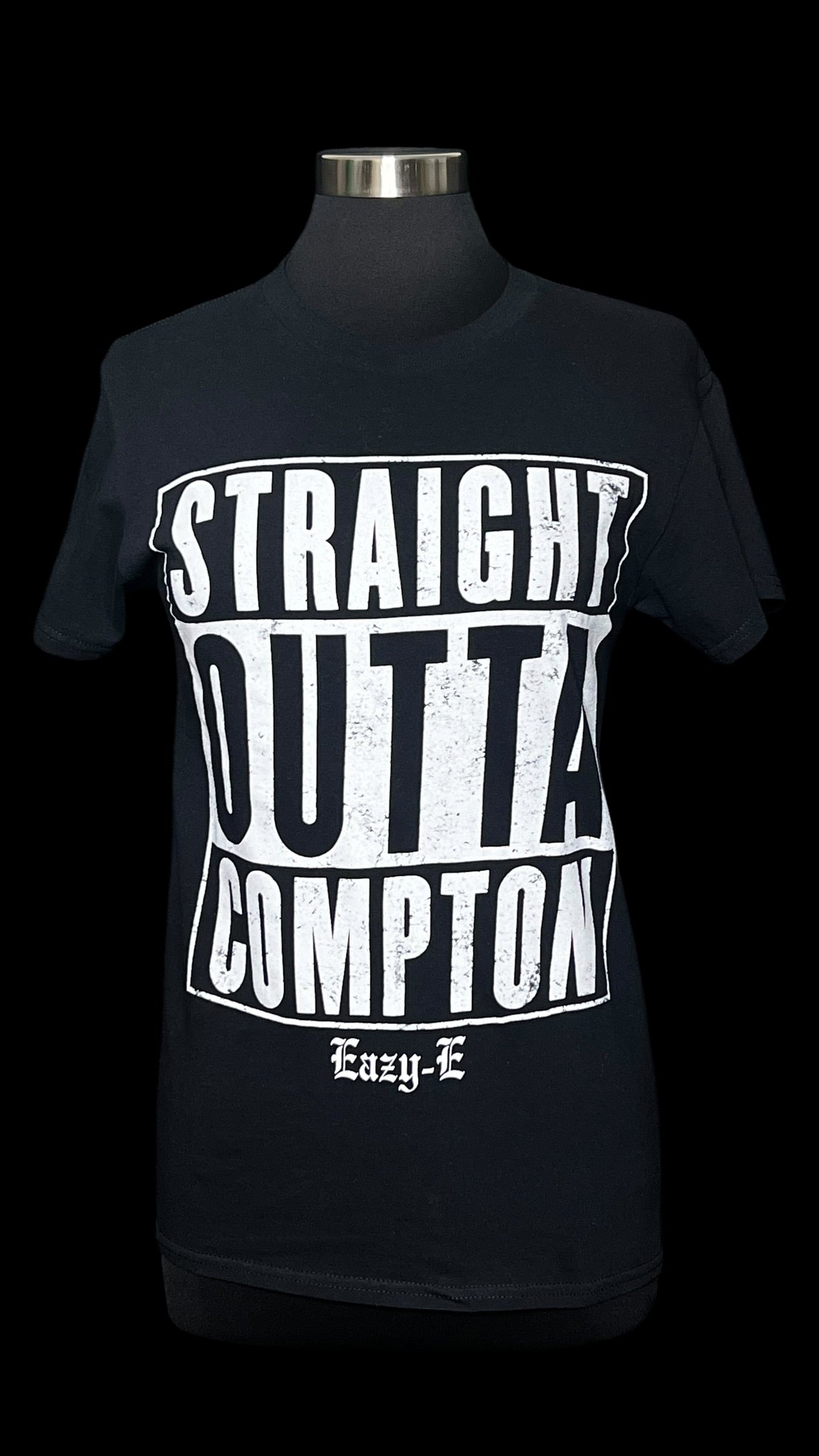 08.03 Tops Straight Outta Compton Blk Tee (S)