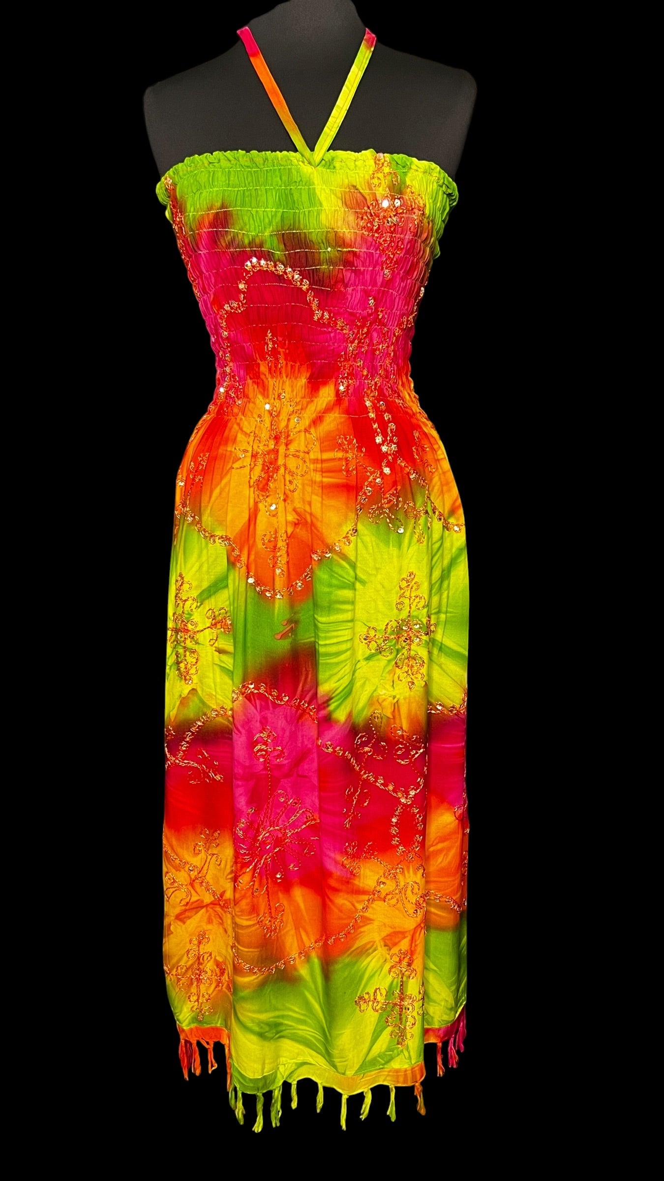 07.14 Dresses Multicolor Tie Dye (S)