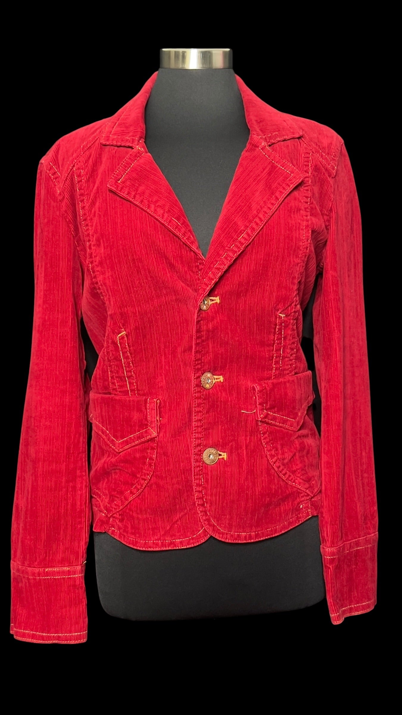 10.15 Blazers NWOT Christopher Blue Crimson Corduroy (L)