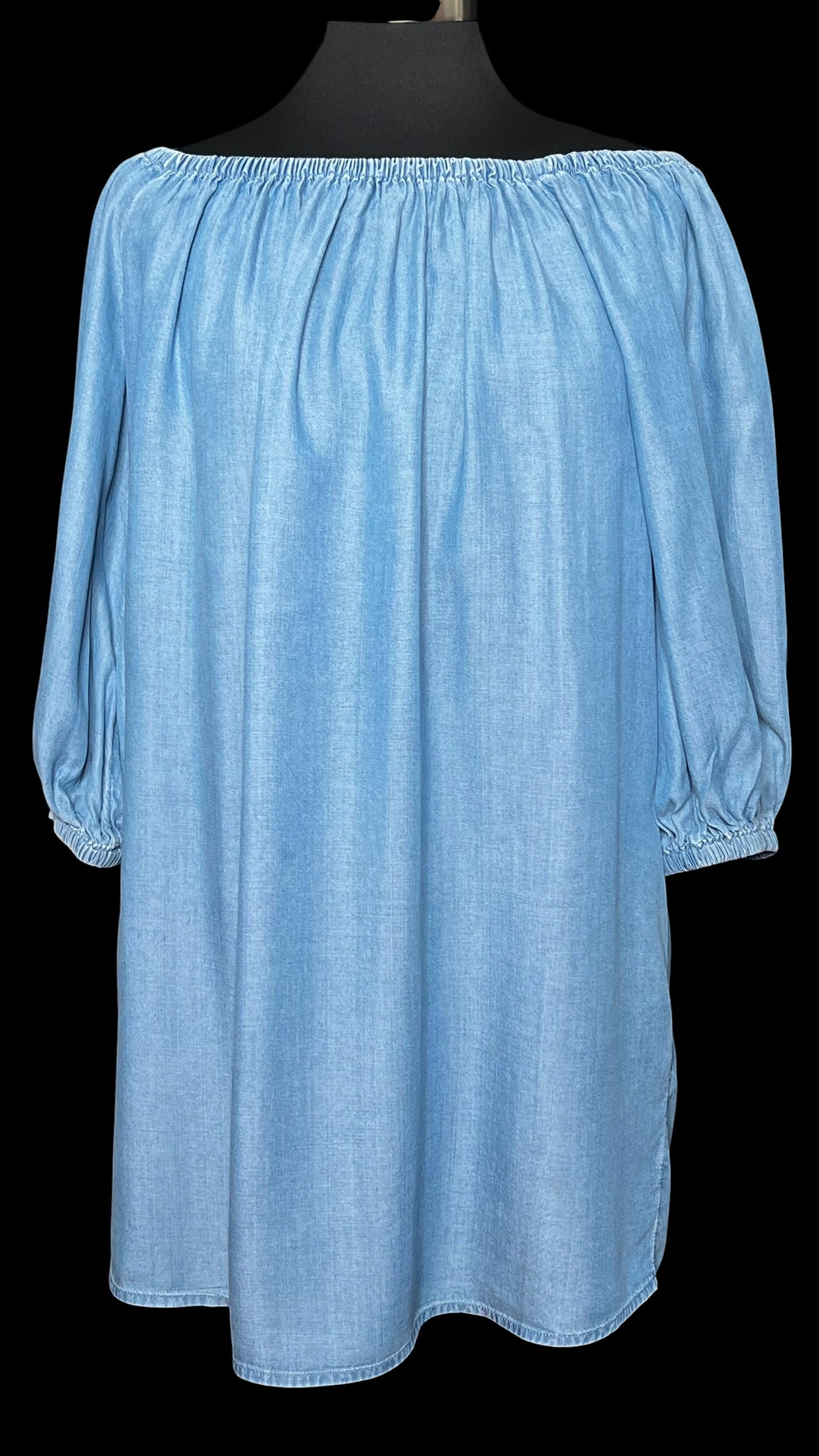 08.16 Dresses Blue Chambray Babydoll (M/8)
