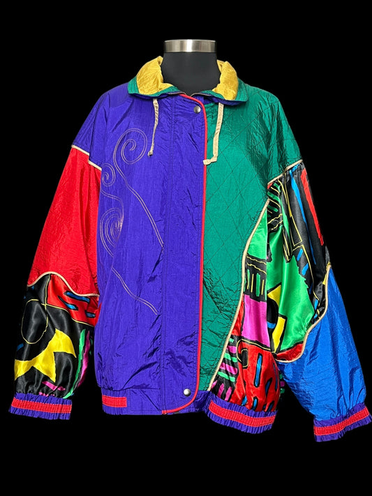 10.17 Jackets Vintage Venezia Colorblock (26/28) Fits (3X) Cvy