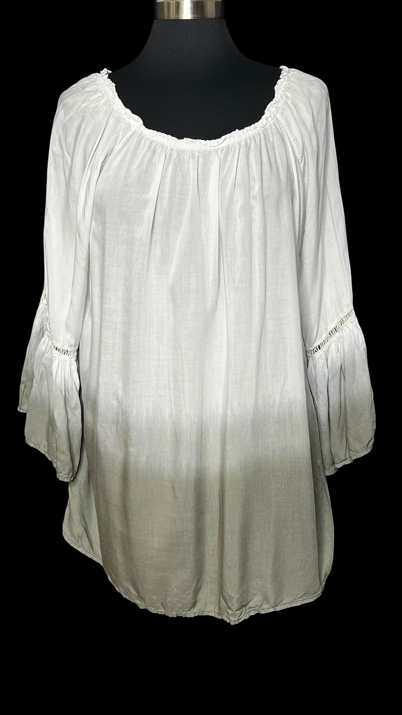07.27 Tops Context Wht/Olive (XL) Fits (L)