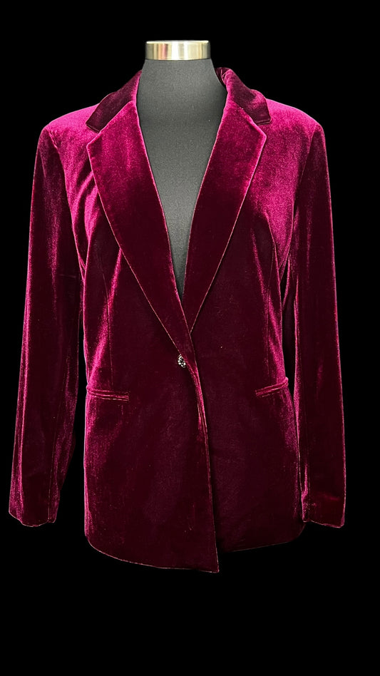 10.02 Blazers NWOT N. West Velour (16) Fits (12/14) P/22 L/29