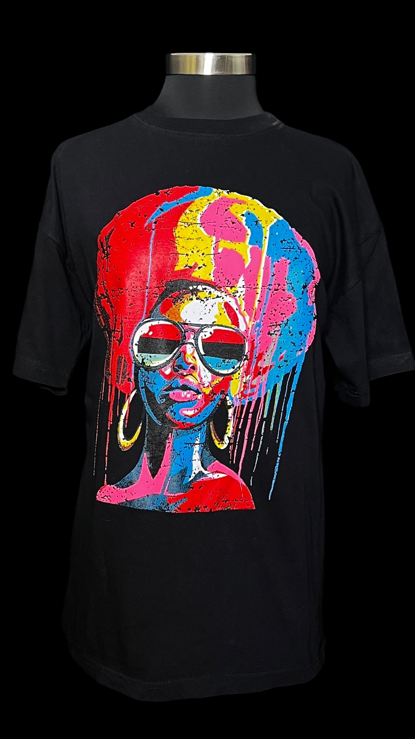 08.02 Tops NWOT SunTees Afro Woman Tee (XL)