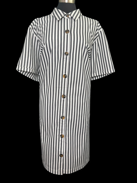 07.31 Dresses NWT Who What Wear Blk/White Striped (4XL) Fits (2XL)