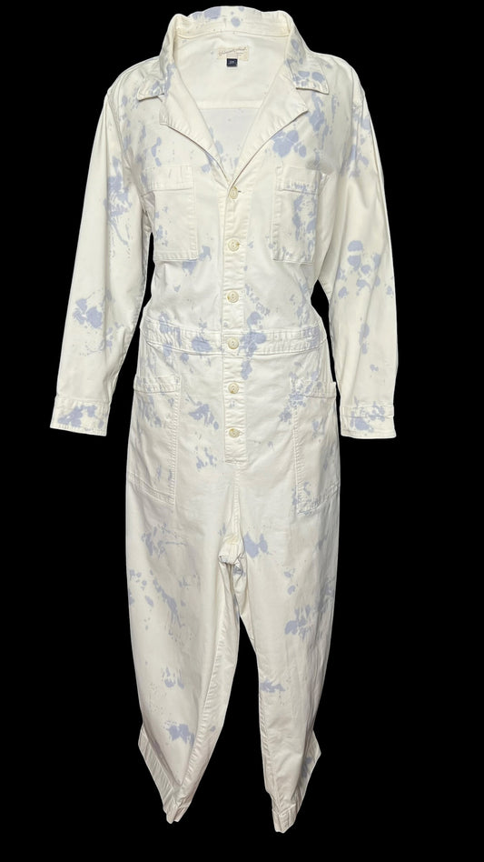 08.06 Jumpsuits U. Threads Off Wht/Blu Splotch (16W) Fits (14W)