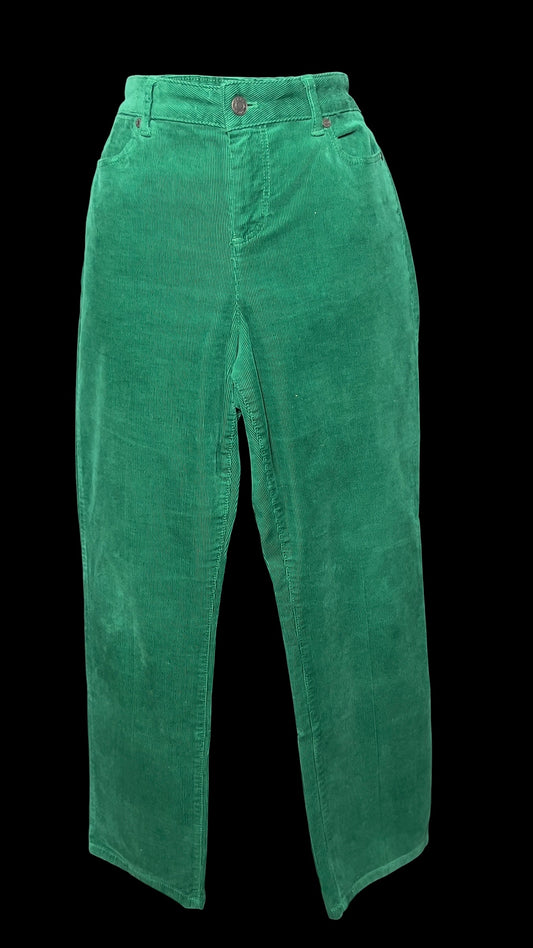 10.15 Pants Talbots Green Corduroy (10P) Fits (8P) W32/R10/I29