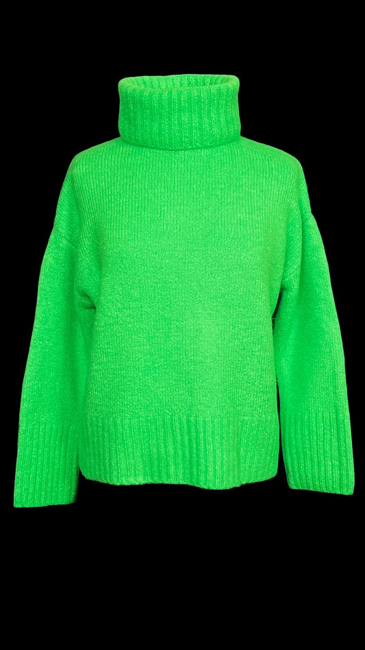 09.16 Sweaters GB Lime Green T-Neck (M) (8/10)
