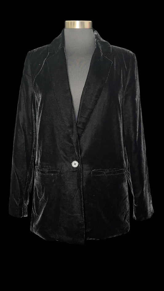 10.15 Blazers Old Navy Black Velour (M) Fits (8) P20/l28
