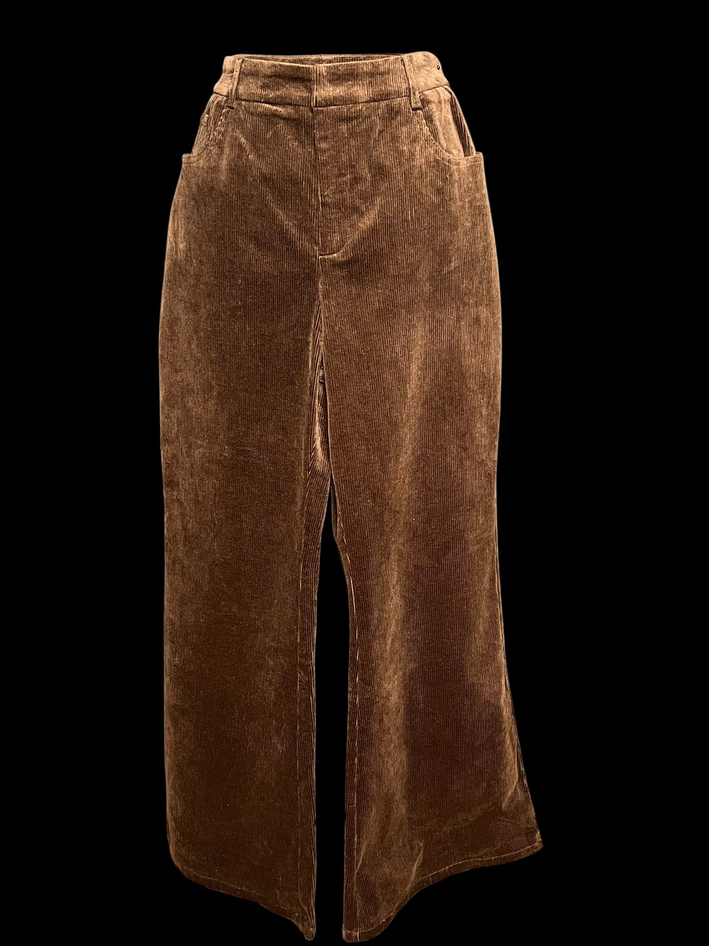 11.06 Pants NWT Commense Brown Corduroy Flared (XL) Fits (10/12) Tall