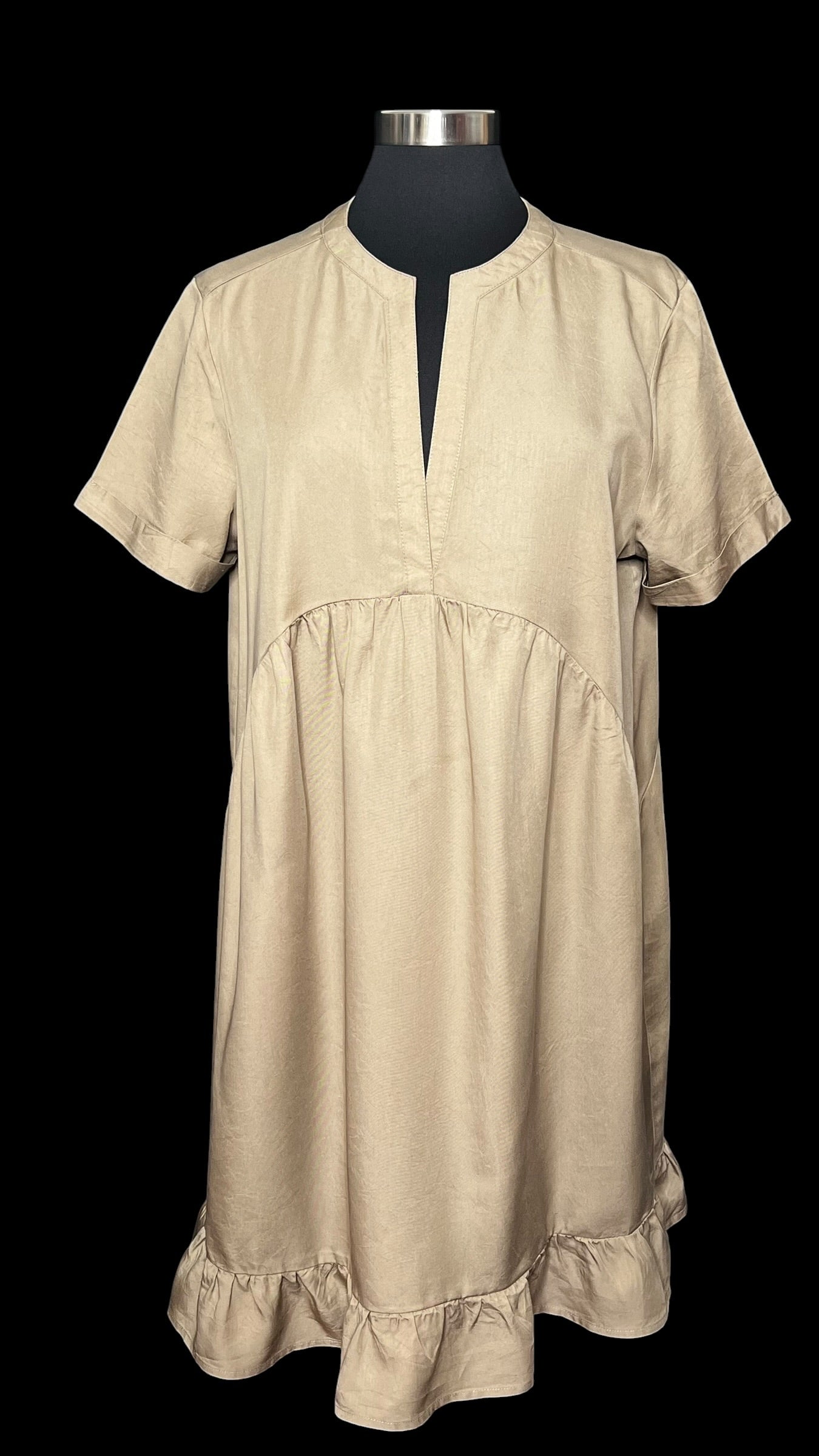 08.16 Dresses Tan Babydoll (M/8)