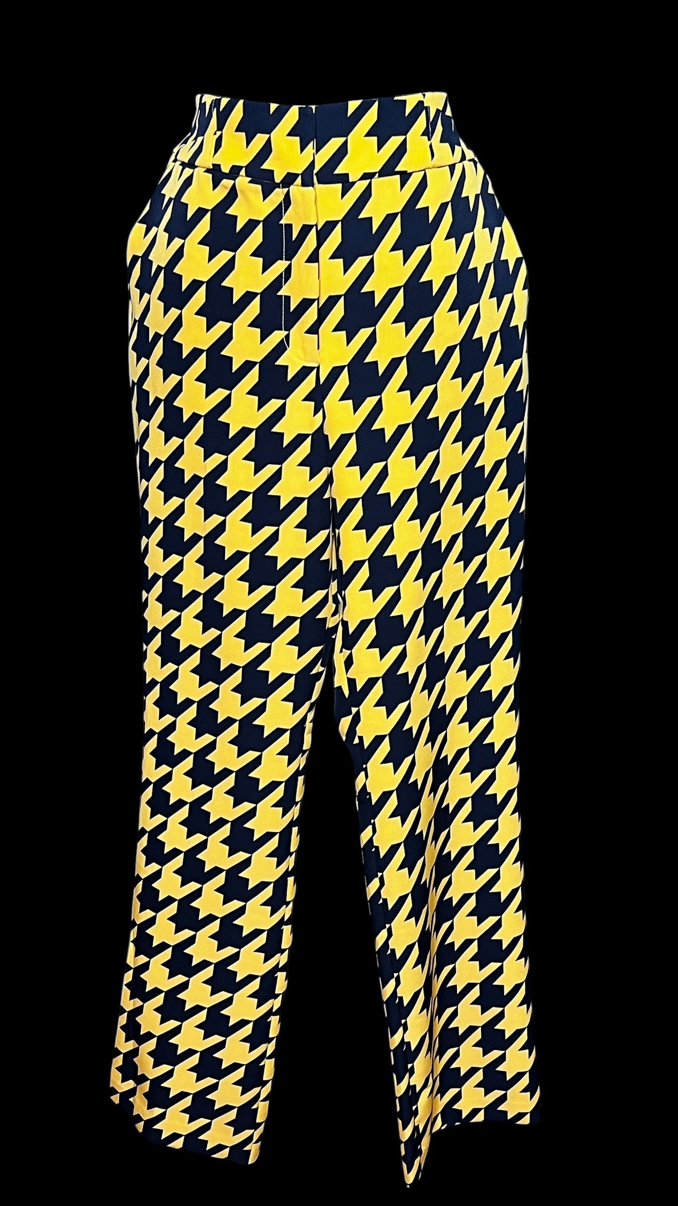 07.21 Pants NWOT NY&CO Mustard/Blk Houndstooth (12/Tall) Fits (10/Tall)