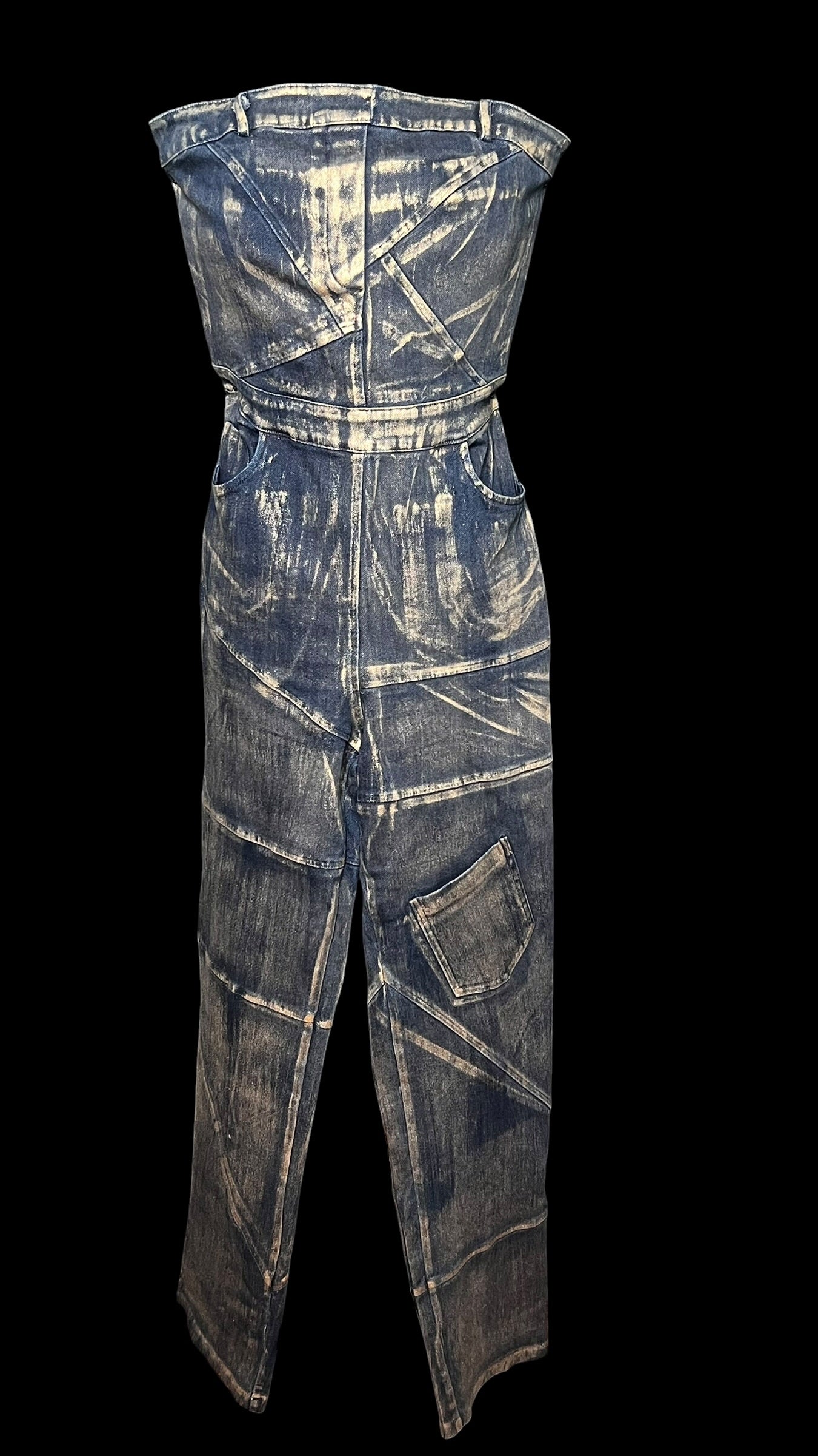 07.05 Jumpsuits F. Nova Denim W/Gold Effects Stretch (S/Tall)