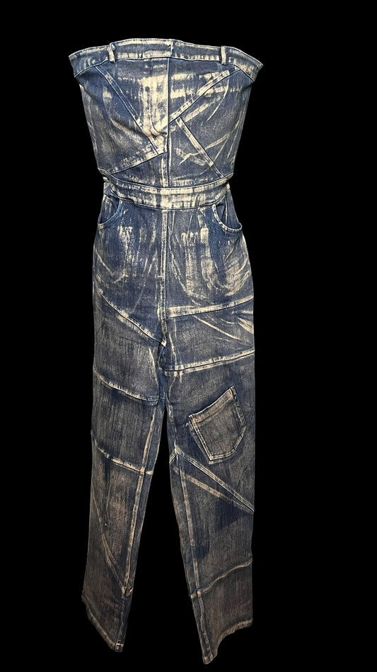 07.05 Jumpsuits F. Nova Denim W/Gold Effects Stretch (S/Tall)
