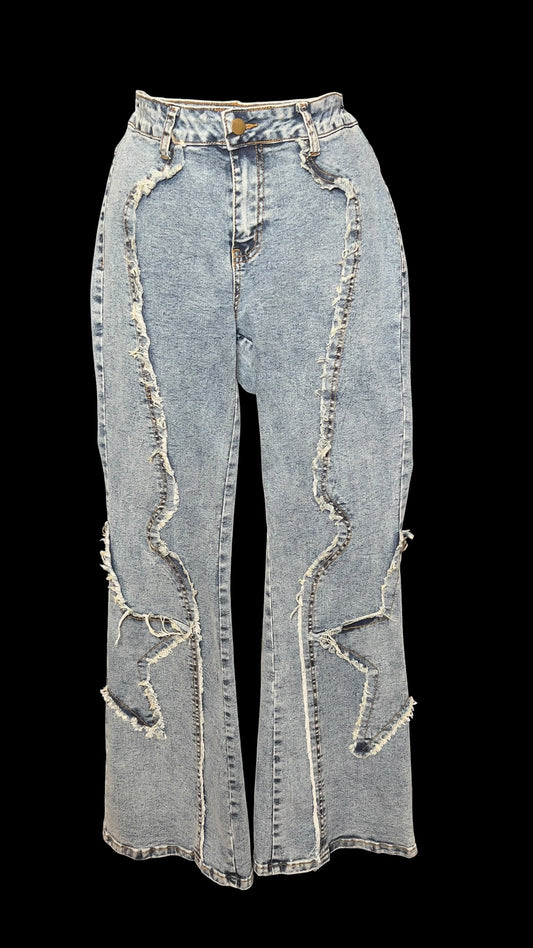 10.15 Pants Star Flared Denim (6/8) Slim (W/28-30/R9/i30)