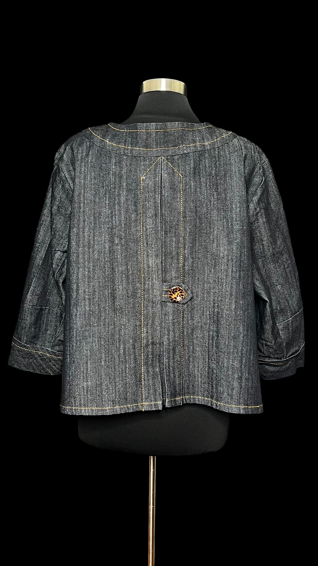 08.27 Jackets A. Stewart Dark Denim Swing (22W) Fits (16/18) Cvy