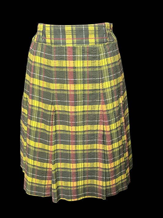 08.10 Skirts Norton McNaughton Green Plaid Pleated (10) Fits (8/10)