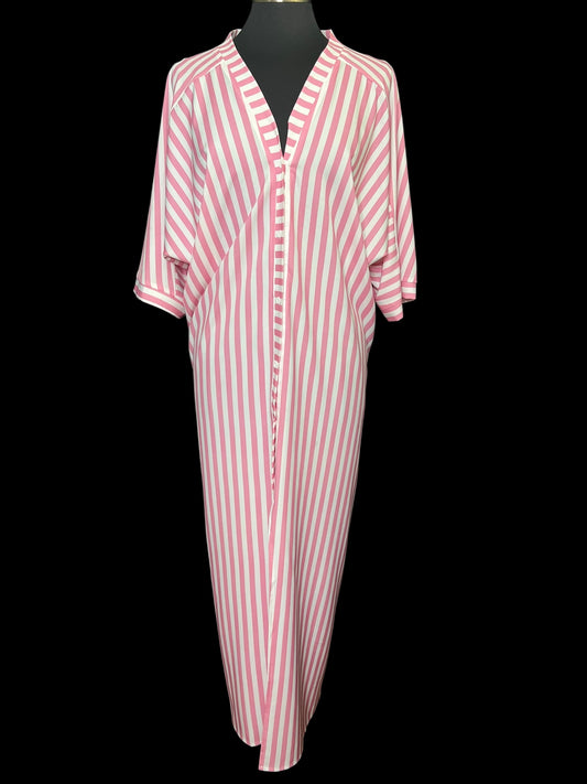 09.09 Dresses NWOT Pink/White Striped Shirt Dress (L/XL)