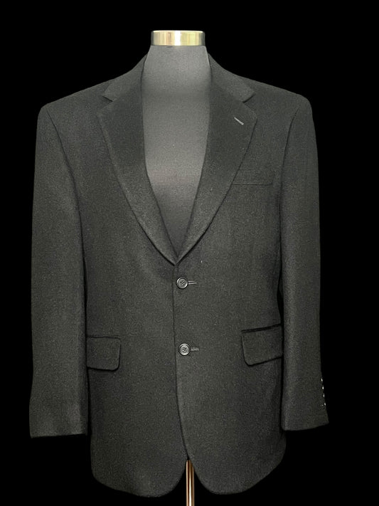 08.29 Blazers NWOT Jos.A.Bank Black Camel Hair (40 S) Fits (10/12) PTP 21.5”