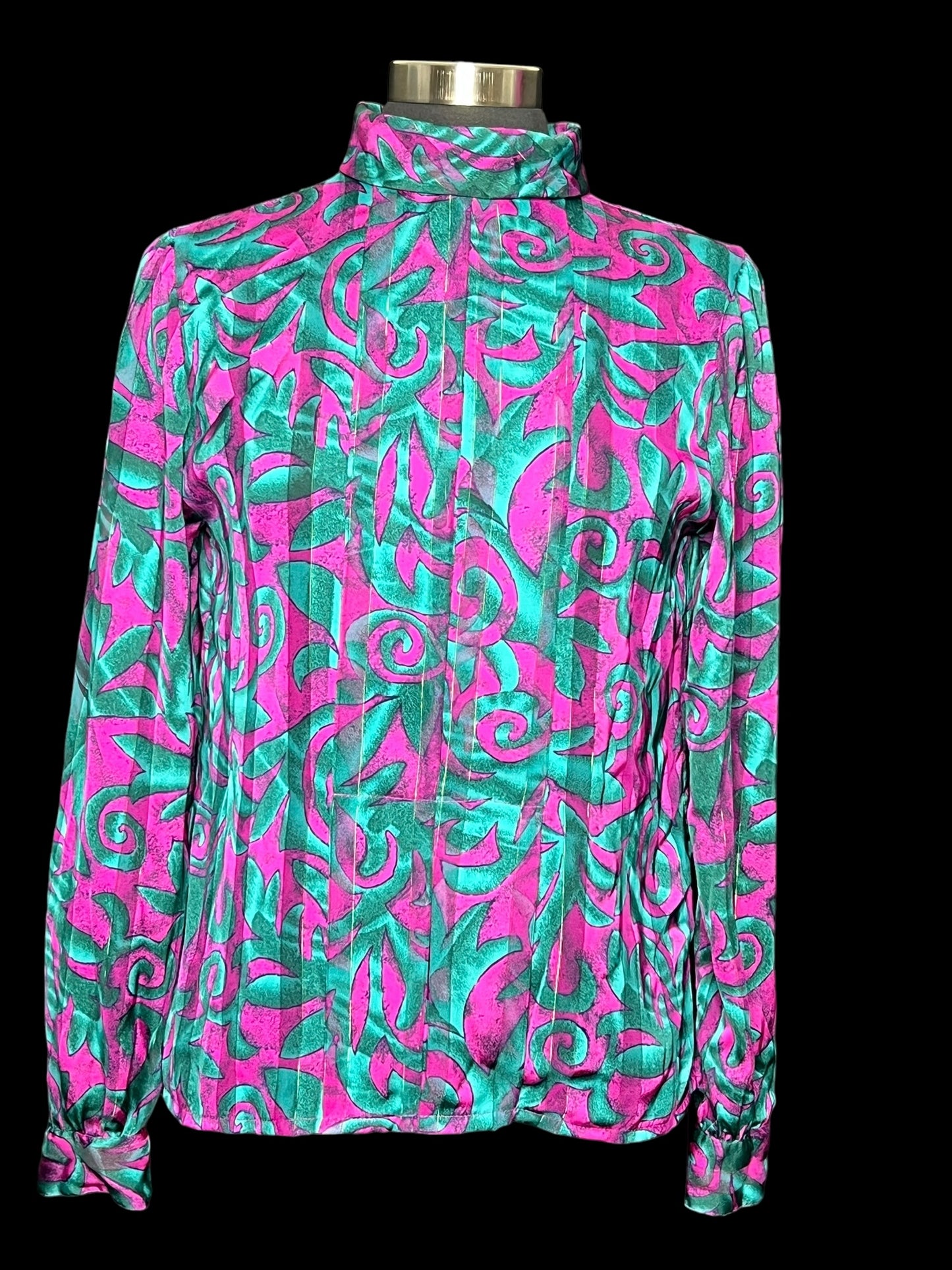 05.05 Blouses Nicola Vtg Fuschia/Turq (8) Fits (S)