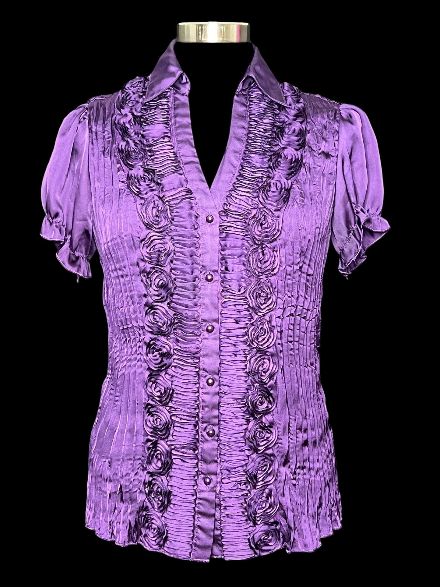 09.02 Blouses D.Barn Purple Floral Detail (M) Fits (S)