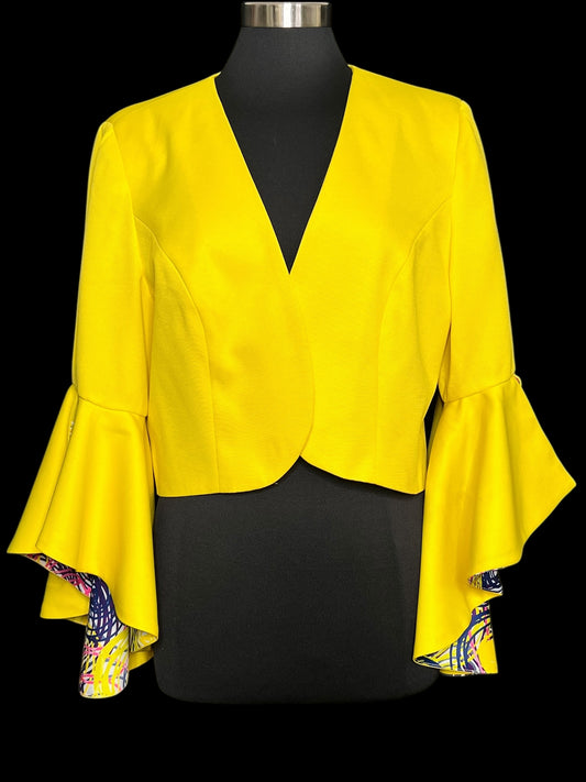 01.10 Blazers Yellow Peplum Sleeve (18) Fita (12/14)