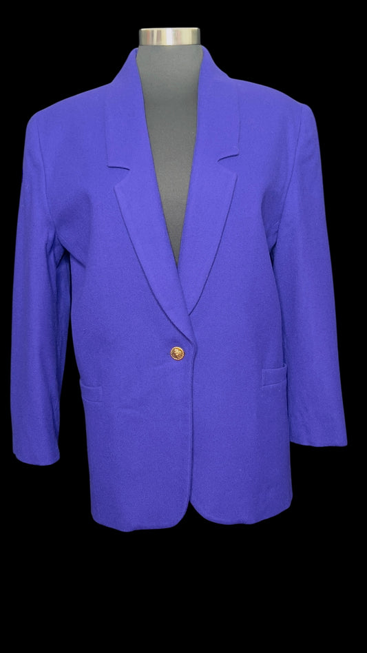 02.17 Blazers Vintage Potomac Collection Purple Wool (12) Fits (10)