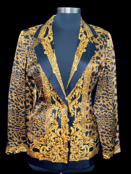 03.20 Blazers Corey B. Blk/Gold Leopard Silk (M)