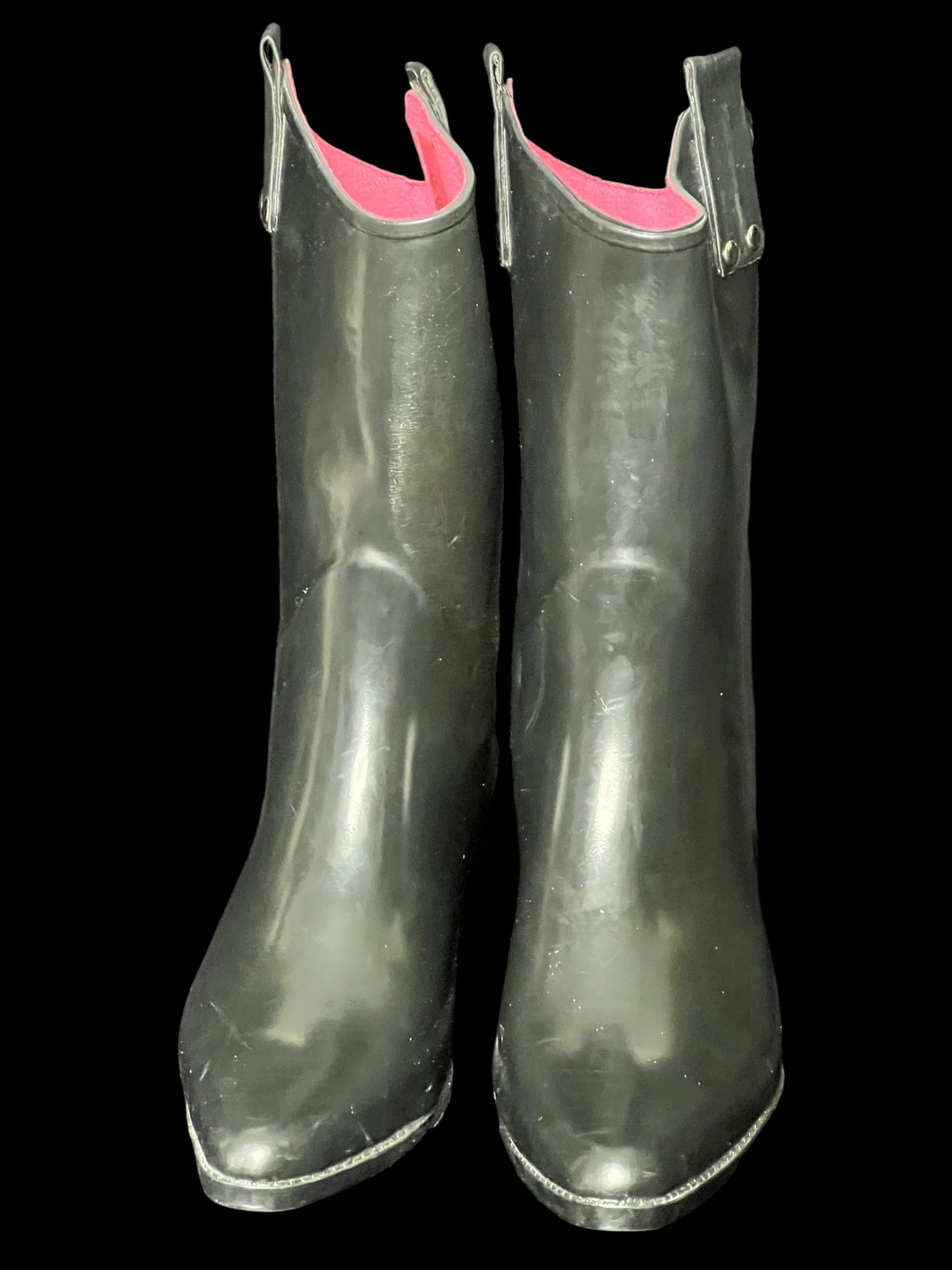 11.05 Shoes NWOT Capelli Blk Western Rain Boot (8)