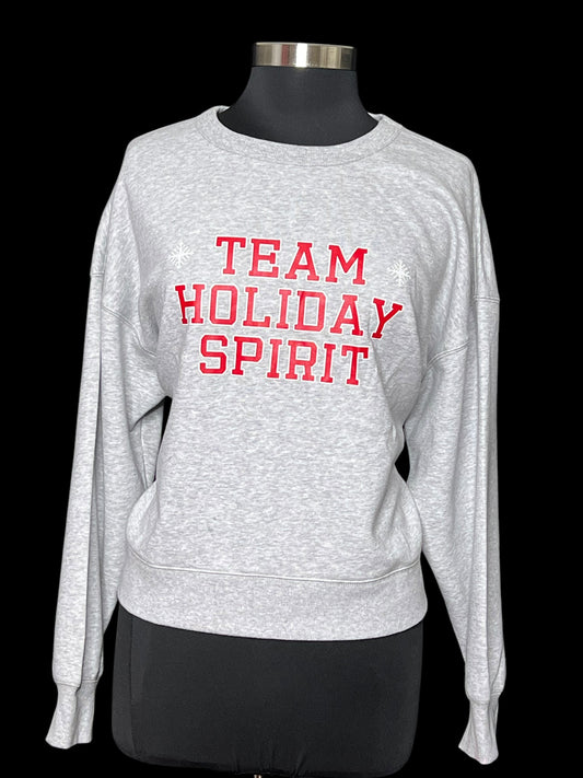 11.12 Sweatshirts NWOT Gray Team Holiday (1X) Fits (XL)