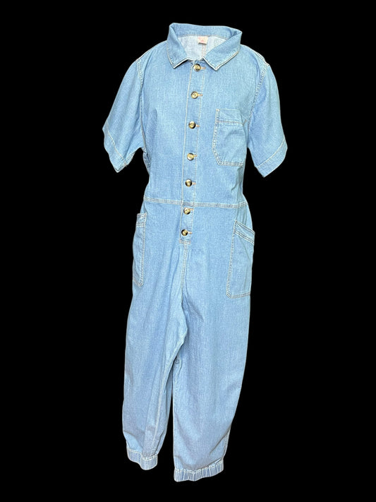 10.20 Jumpsuits NOBO Blue Lt/Wt Denim (2X) Fits (14/16) Cvy