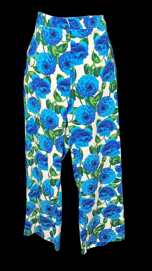 05.24 Pants NY&CO Wht/Blu Floral Stretch (20W) (18/20) Cvy