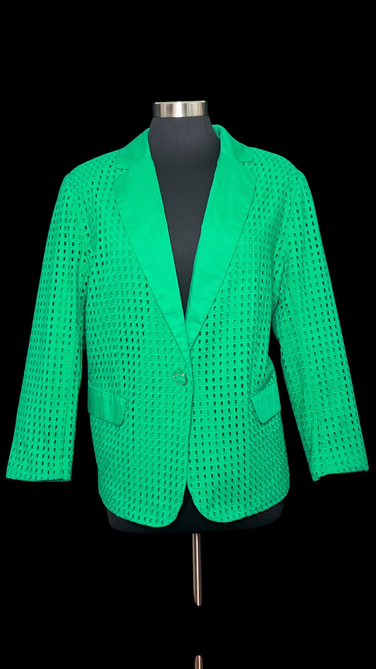 07.02 Blazers S. Graver Green Eyelet (L) Fits (10/12)